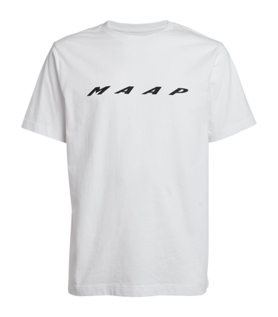 Shop Maap Cotton Logo Evade T-shirt In White