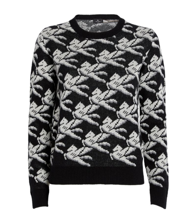 Shop Etro Jacquard Pegasus Sweater In Multi