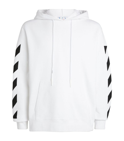 Shop Off-white Diagonals And Arrows Hoodie In White
