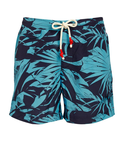 Shop Orlebar Brown Standard Palmetto Swim Shorts In Blue