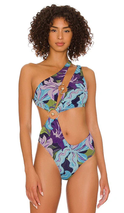 Shop Song Of Style Abie Bodysuit In Purple