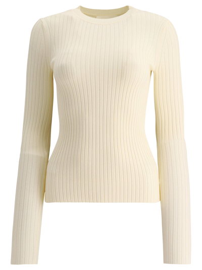 Shop Sportmax "canore" Sweater In White