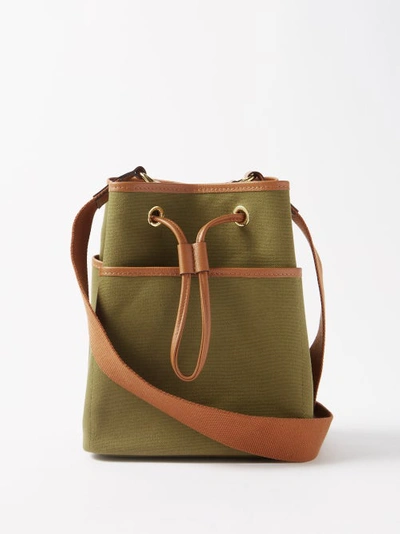 L/uniform No. 177 Mini Riggers Canvas Bucket Bag In Khaki | ModeSens