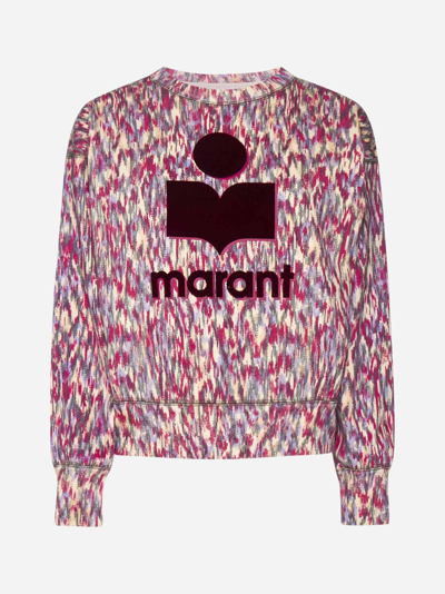 Shop Isabel Marant Étoile Mobyli Logo Cotton-blend Sweatshirt