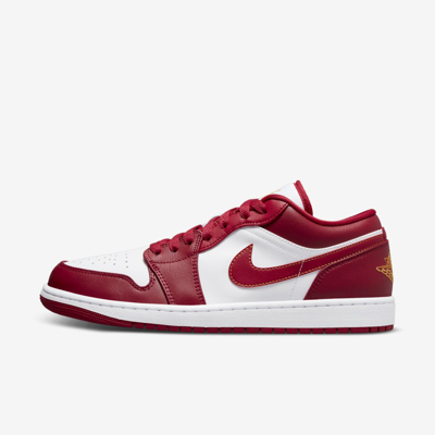 Shop Jordan Men's Air  1 Low Shoes In Red