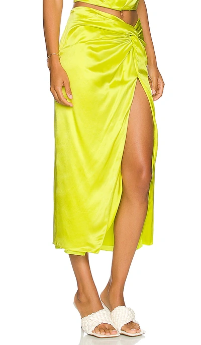 Shop Nicholas Anisa Skirt In Yellow