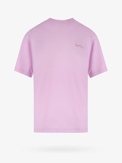 Shop Off-white T-shirt In Purple