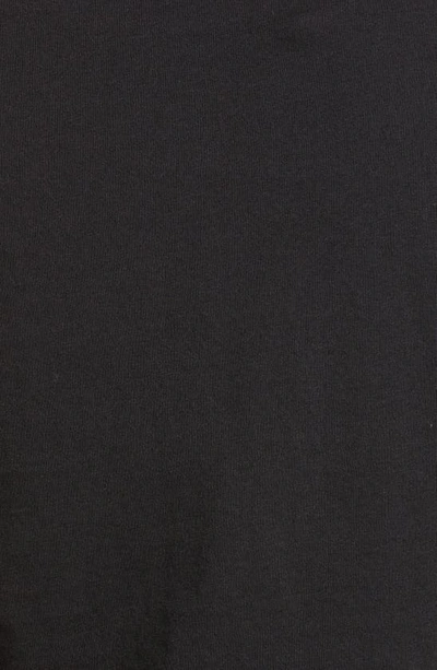 Shop Saint Laurent Crop Cotton Jersey T-shirt In Noir