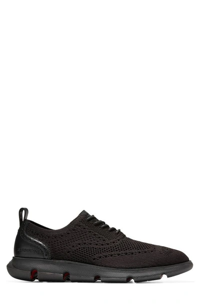 Shop Cole Haan 2.zerogrand Stitchlite™ Oxford In Black Knit/ Black