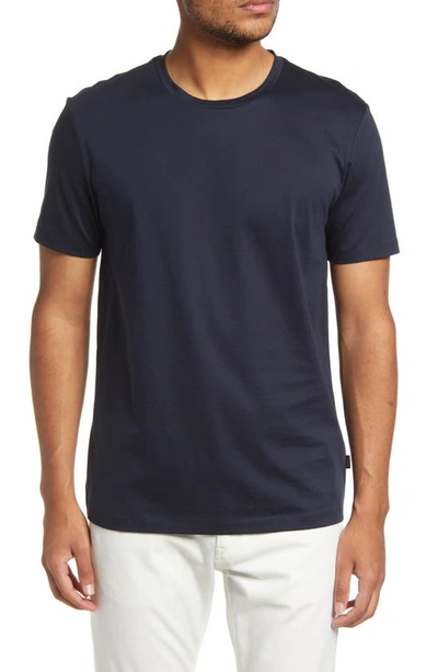Hugo Boss Tessler Slim Fit Solid T-shirt In Dark Blue | ModeSens