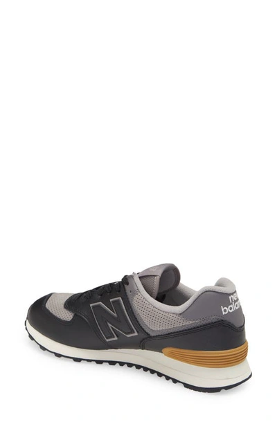 Shop New Balance 574 Classic Sneaker In Black 2