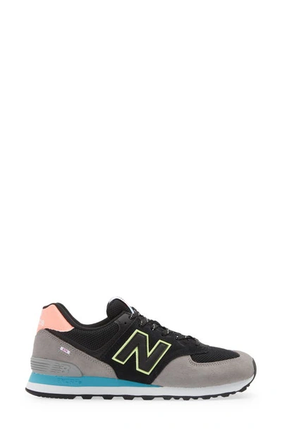 Shop New Balance 574 Classic Sneaker In Black / Athletic