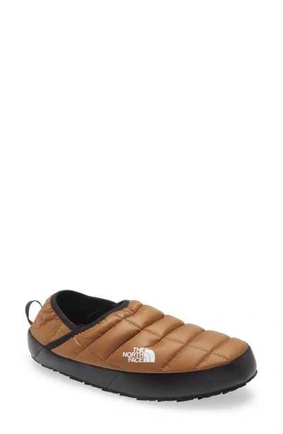 Shop The North Face Thermoball™ Traction Water Resistant Slipper In Brown/ Black