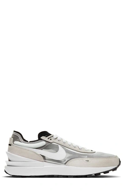 Nike Men's Waffle One Casual Sneakers From Finish Line In Summit White/ Black/ Orange