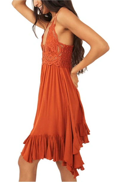 Shop Free People Intimately Fp Adella Frilled Chemise In Ochre