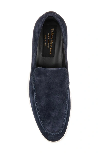 Shop To Boot New York Cassidy Moc Toe Loafer In Blue
