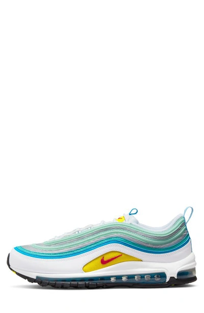 Shop Nike Air Max 97 Sneaker In White/ Siren Red/ Blue/ Teal