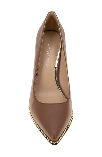 Shop Bcbgeneration Bcbg Holli Pointed Toe Pump In Cocoa