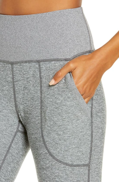 Shop Zella Restore Soft Pocket Leggings In Grey Shade