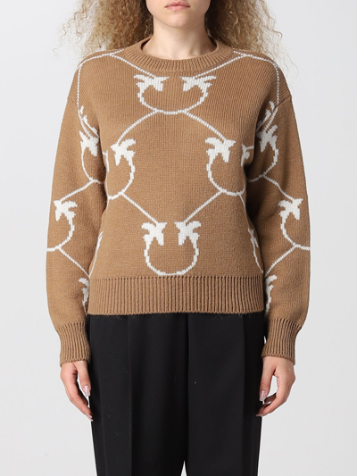 Shop Pinko Sweater  Woman Color Camel