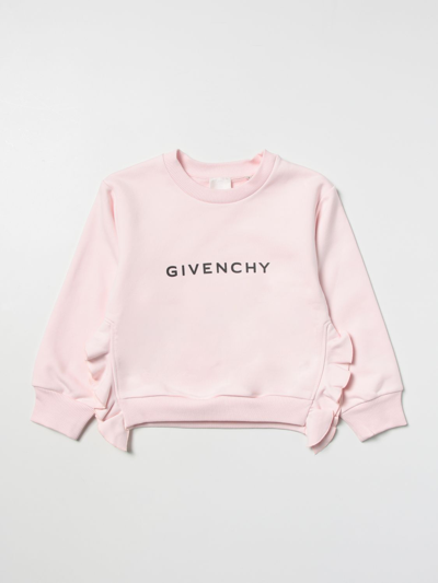 Shop Givenchy Cotton Sweatshirt With Logo In Ivory