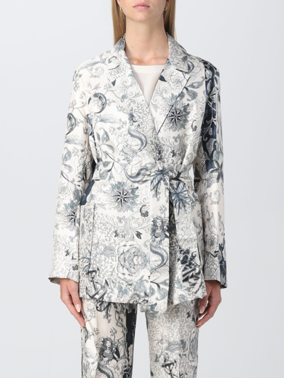 Etro Kimono Jacket In Navy