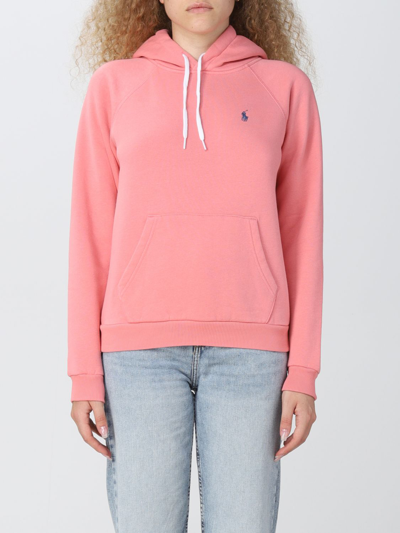 Shop Polo Ralph Lauren Sweatshirt  Woman In Pink