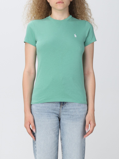 Shop Polo Ralph Lauren T-shirt  Woman Color Green