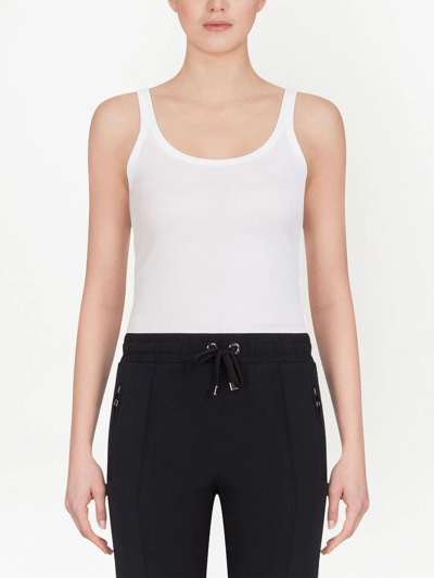 Shop Dolce & Gabbana Cotton Vest Top In Weiss