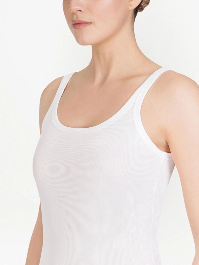 Shop Dolce & Gabbana Cotton Vest Top In Weiss