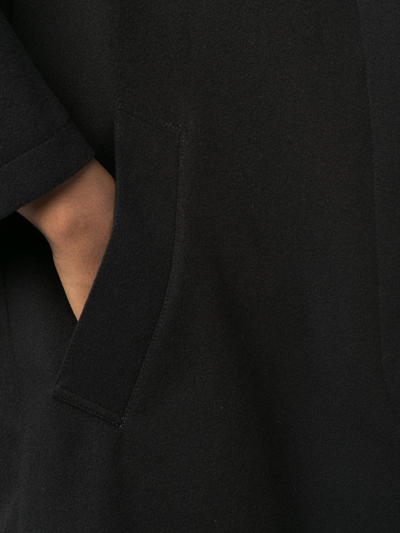 Shop Mackintosh Innes Storm System Hooded Coat In Black