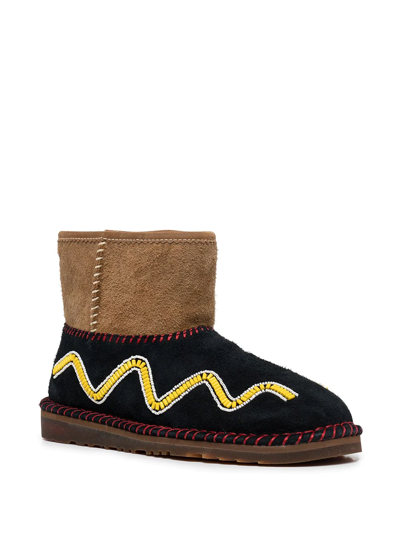 Ugg Bead-embellished Ankle Boots In Black