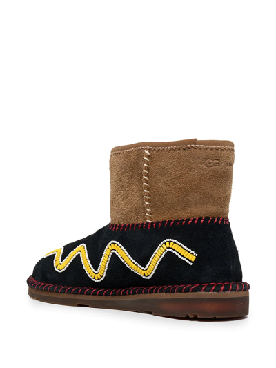 Ugg Bead-embellished Ankle Boots In Black