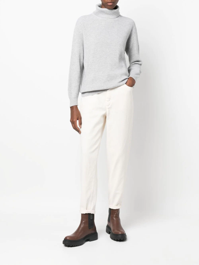 Brunello Cucinelli Straight-leg Cut Trousers In Nude