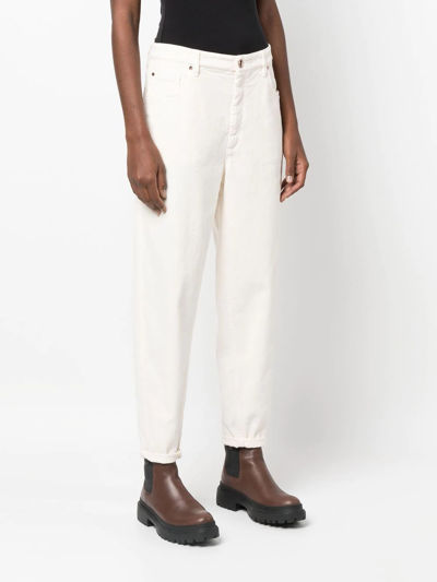 Brunello Cucinelli Straight-leg Cut Trousers In Nude