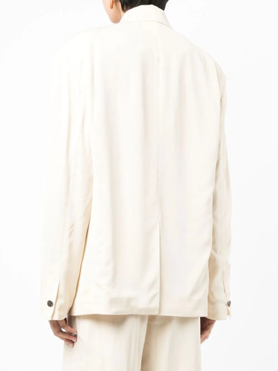 Rejina Pyo Sloane Single-breasted Blazer In Weiss