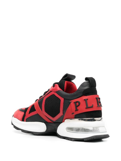 Shop Philipp Plein Hexagon Low-top Sneakers In Rot