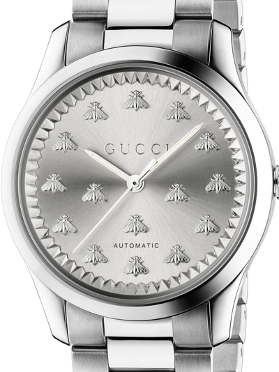 Shop Gucci G-timeless 38mm In Silber