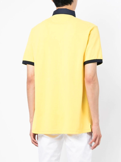 Shop Hackett Short-sleeve Polo Shirt In Yellow