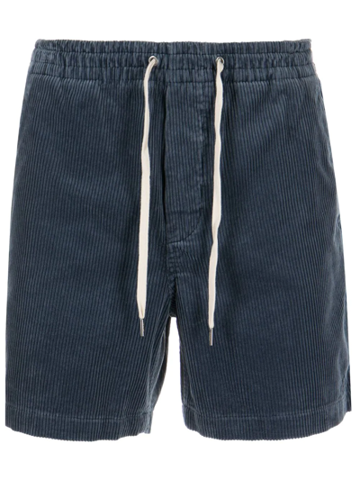 Shop Polo Ralph Lauren Drawstring-waist Corduroy Shorts In Blue