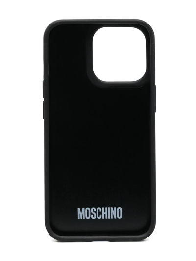 Shop Moschino Teddy Bear Iphone 13 Pro Case In Black