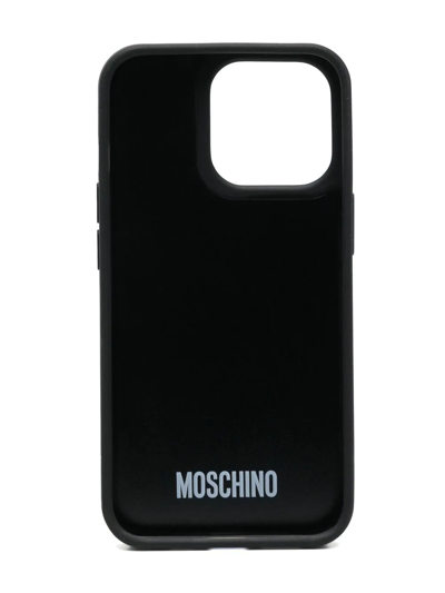 Moschino Teddy Bear Iphone 12 Case In Black