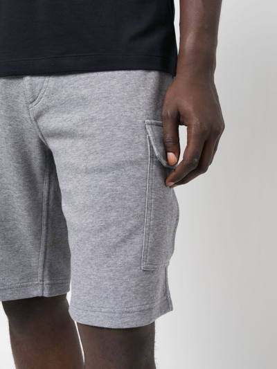 Brunello Cucinelli Side Cargo-pocket Bermuda Shorts In Grau