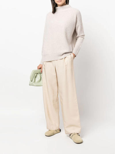 Vince Boiled Cashmere Turtleneck Pullover In Nude