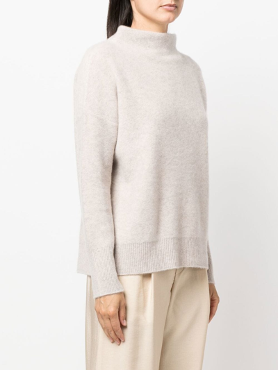 Vince Boiled Cashmere Turtleneck Pullover In Nude