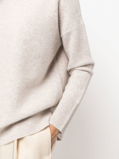 Vince Boiled Cashmere Turtleneck Pullover In Nude