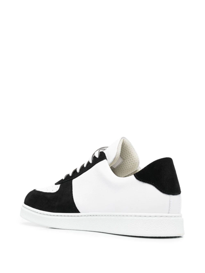 Shop Etro Pegaso Panelled Low-top Sneakers In Weiss