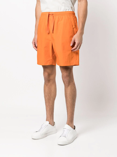 Shop Alex Mill Cotton Deck Shorts In Orange