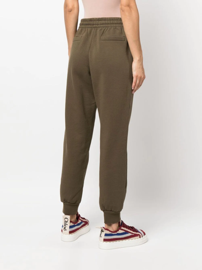 Isabel Marant Étoile Logo-print Track Pants In Green