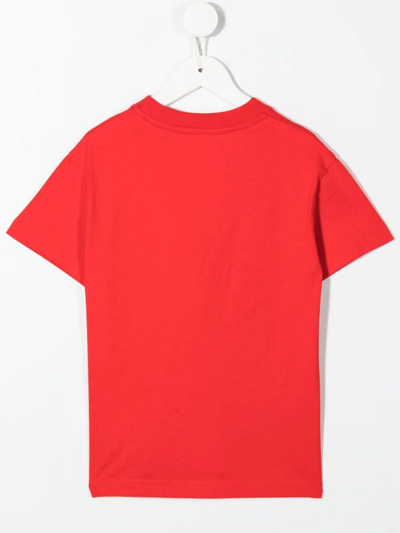 Shop Palm Angels Graphic-print T-shirt In Red
